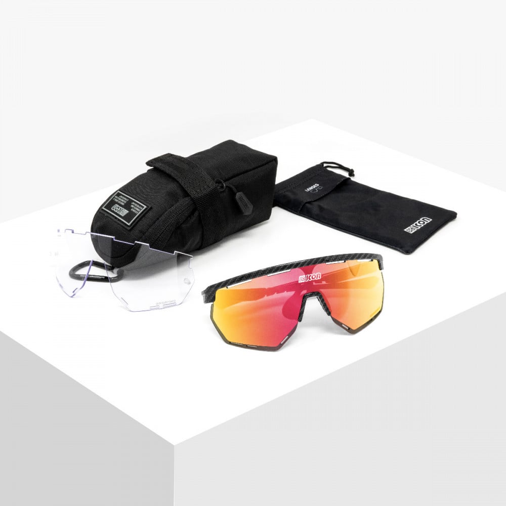 Scicon Sports | Aerowing Sport Performance Sunglasses - Carbon Matt / Multimirror Red - EY26061201