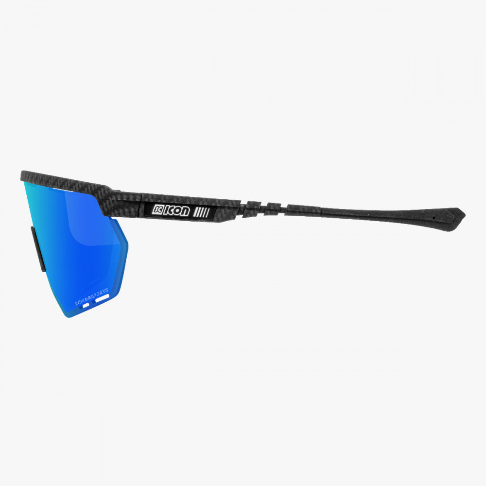 Scicon Sports | Aerowing Sport Performance Sunglasses - Carbon Matt / Multimirror Blue - EY26031201