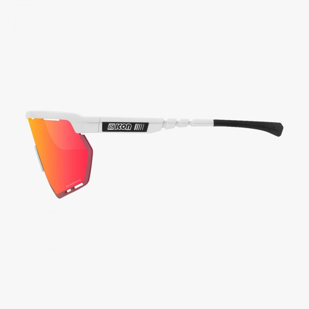 Scicon Sports | Aerowing Sport Performance Sunglasses - White Gloss / Multimirror Red - EY26060802