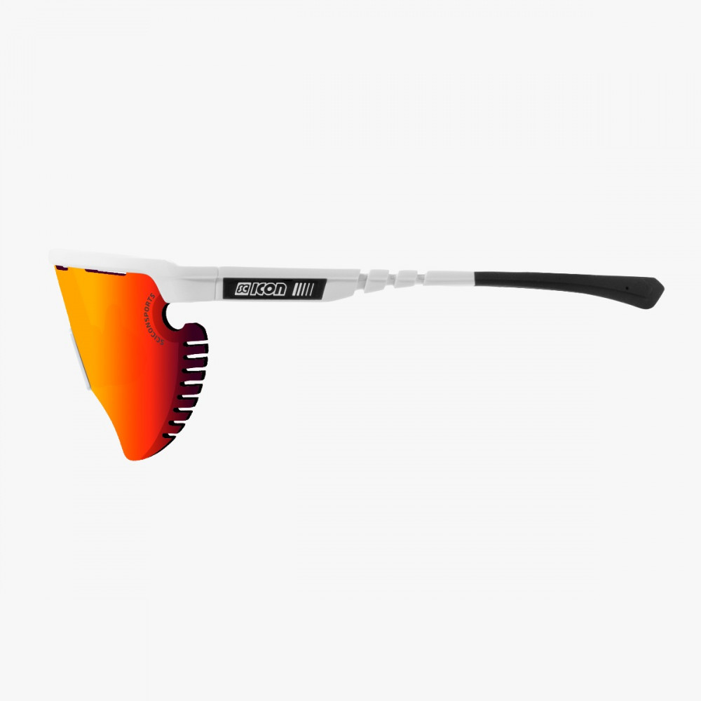 Scicon Sports | Aerowing Lamon Sport Performance Sunglasses - White Gloss / Multimirror Red - EY30060800