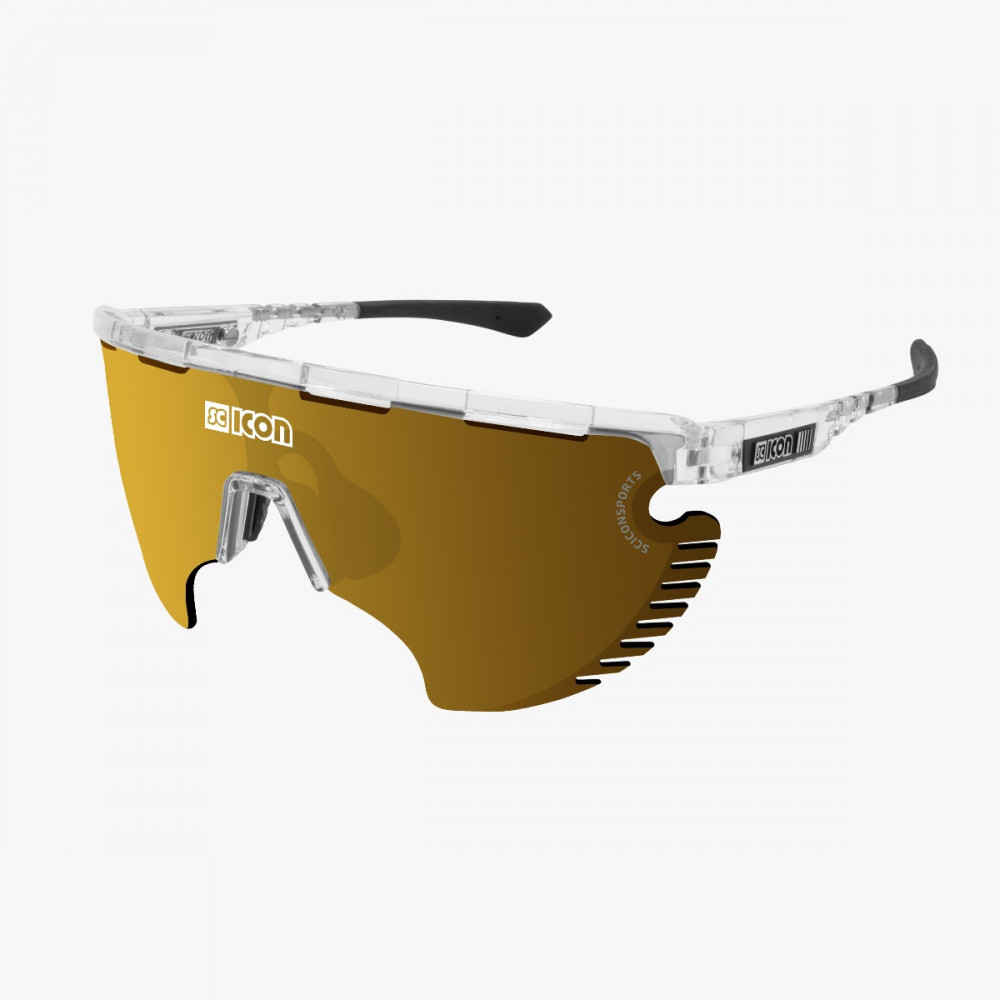 Scicon Sports | Aerowing Lamon Sport Performance Sunglasses - Crystal Gloss / Multimirror Bronze - EY30070700