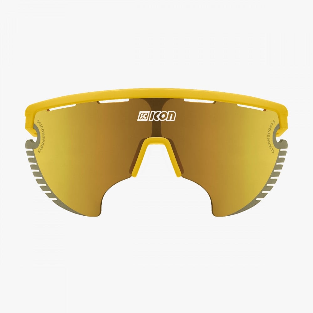 Aerowing Lamon Sport Performance Sunglasses Yellow Gloss / Multimirror Bronze