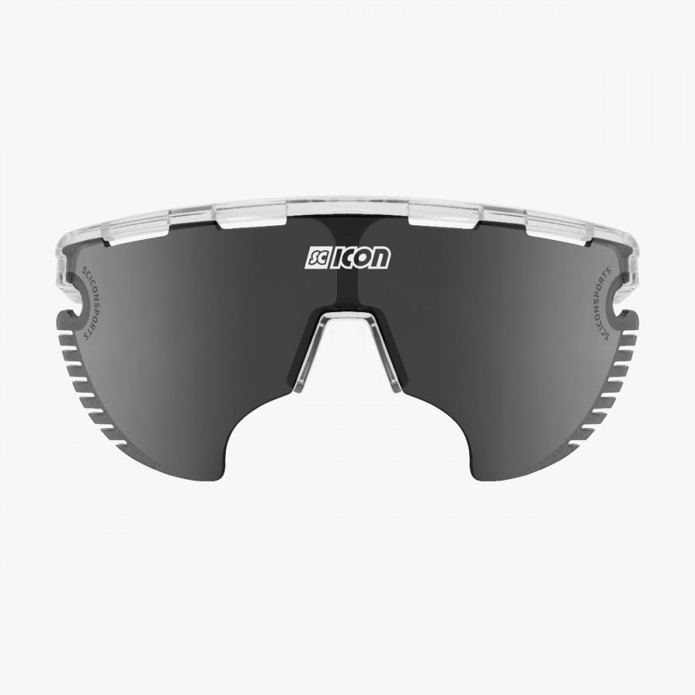 Scicon Sports | Aerowing Lamon Sport Performance Sunglasses - Crystal Gloss / Multimirror Silver - EY30080700