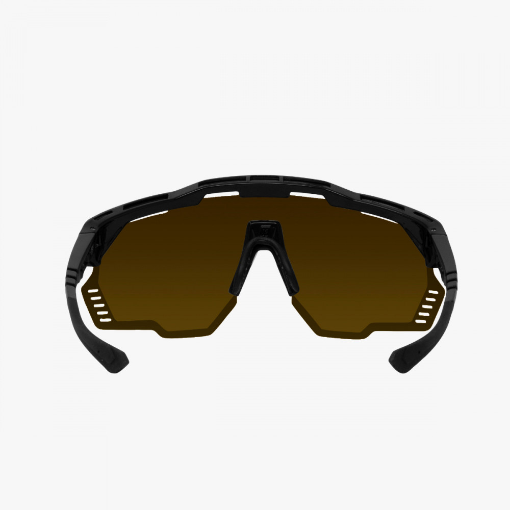 Scicon Sports | Aeroshade Kunken Performance Sunglasses - Black Gloss / Multimorror Bronze - EY31070200