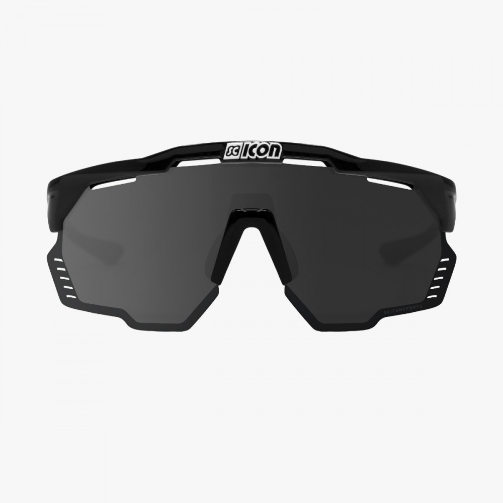 Scicon Sports | Aeroshade Kunken Performance Sunglasses - Black Gloss / Multimirror Silver - EY31080200