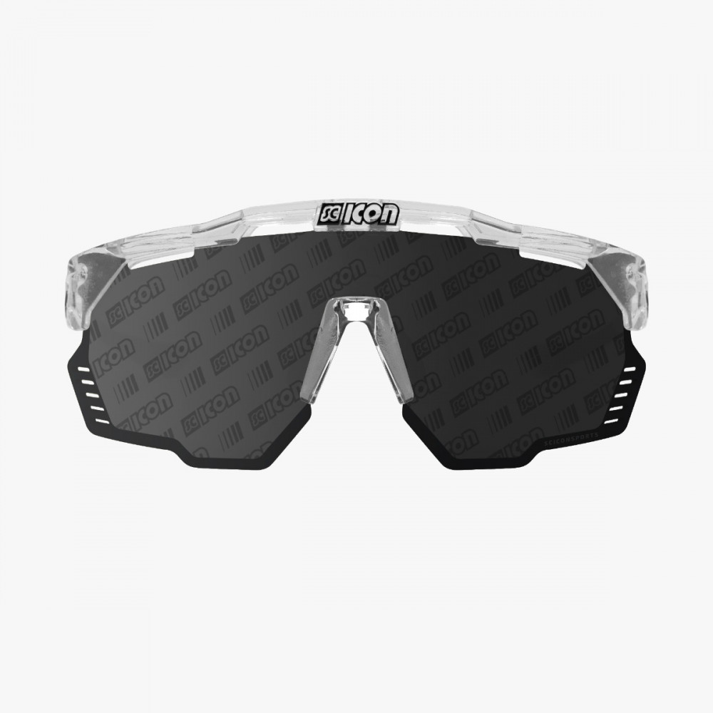 Scicon Sports | Aeroshade Kunken Performance Sunglasses - Crystal Gloss / Multimirror Silver Monogram - EY31110700