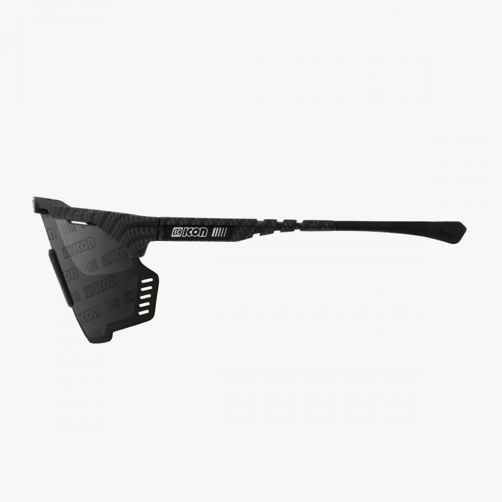 Scicon Sports | Aeroshade Kunken Performance Sunglasses - Carbon Matt / Multimirror Silver Monogram - EY31111200