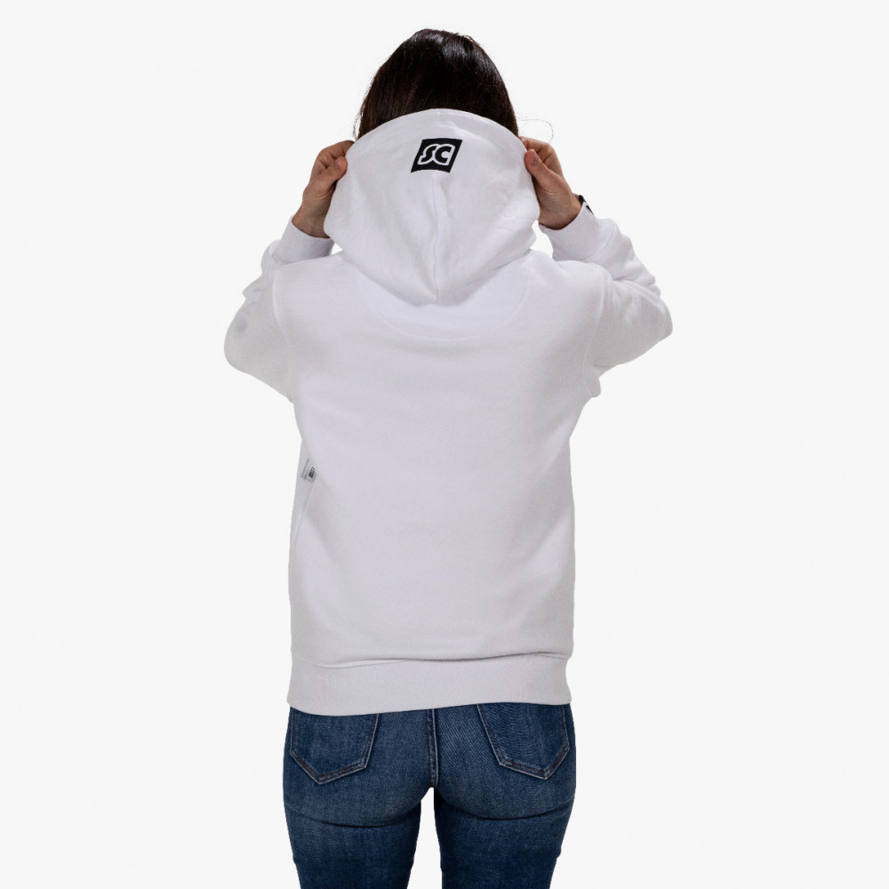 scicon cotton hoodie white hs61891