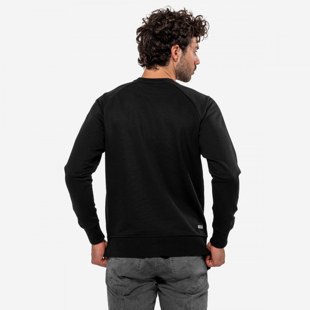 Scicon Sports | Crew Neck Sweater - Black - Reflective- Boxed - logo - SW52212