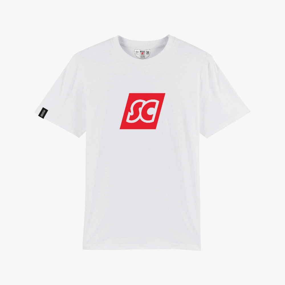 Scicon Sports | SC Monogram Logo Lifestyle Cotton T-shirt - White - TS61811