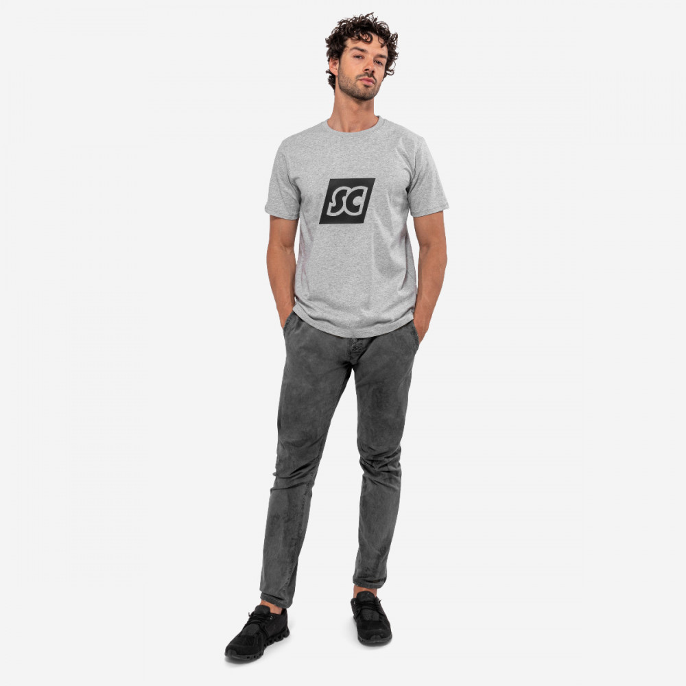 Scicon Sports | SC Monogram Logo Lifestyle Cotton T-shirt - Grey - TS61814