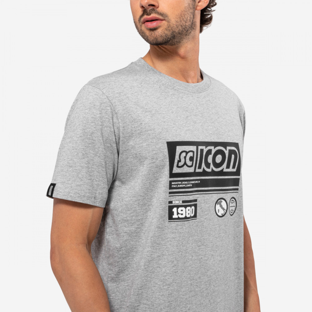 Scicon Sports | SC 1980 Logo Lifestyle Cotton T-shirt - Grey - TS61854