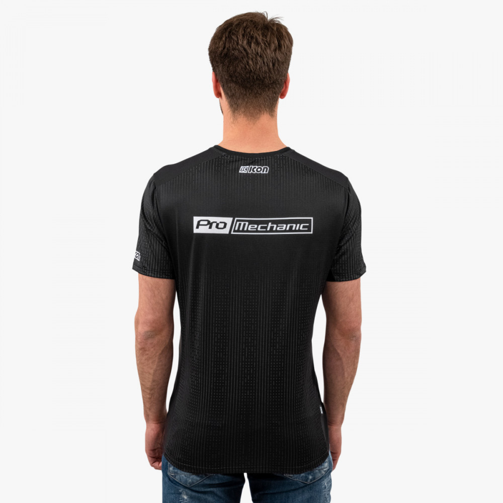 t-shirt tech pro mechanic short sleeve black scicon tt110512
