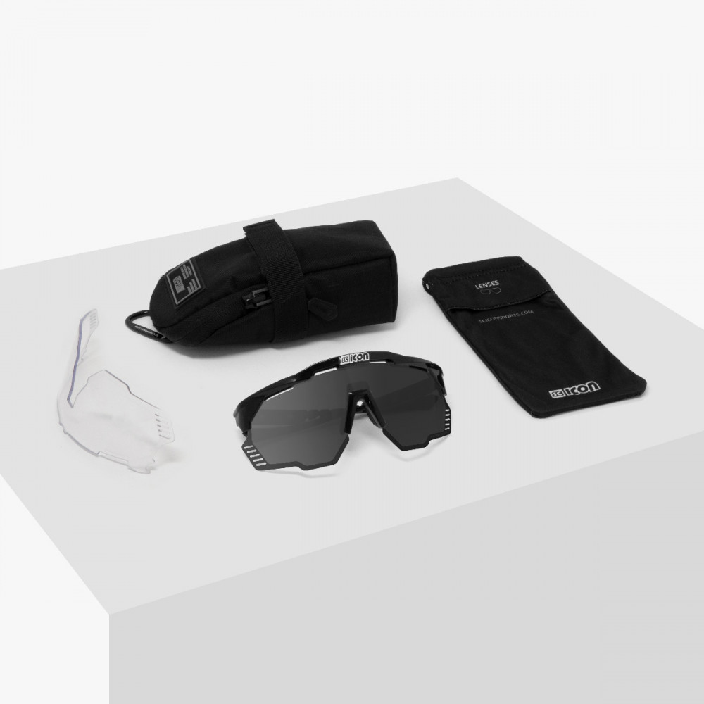 Scicon Sports | Aeroshade Kunken XL Performance Sunglasses - Carbon Matt / Multimirror Silver - EY31081200