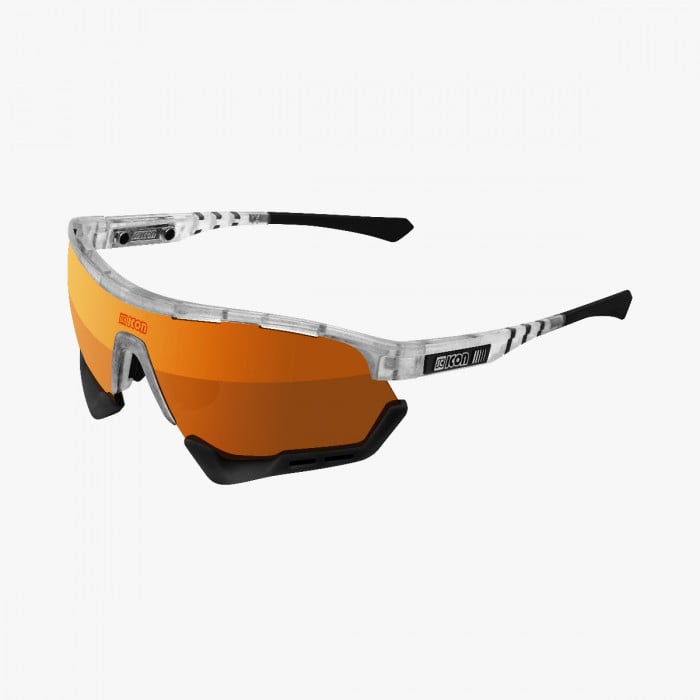 Scicon Sports | Aerotech Sport Cycling Performance Sunglasses - Frozen White / Blue - EY13070501
