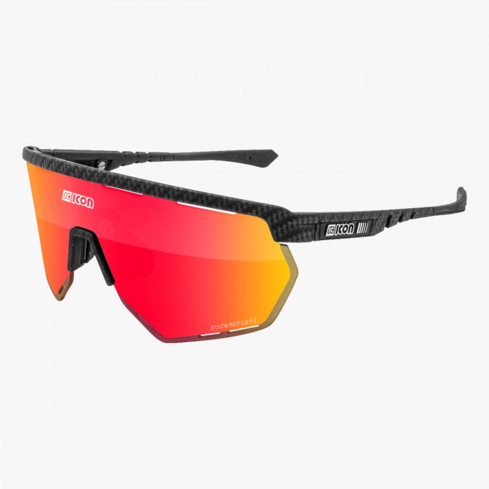 Scicon Sports | Aerowing Sport Performance Sunglasses - Carbon Matt / Multimirror Red - EY26061201