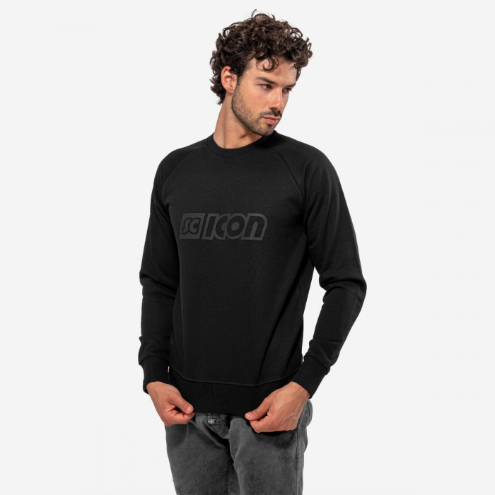 Scicon Sports | Crew Neck Sweater - Black - logo - SW52202
