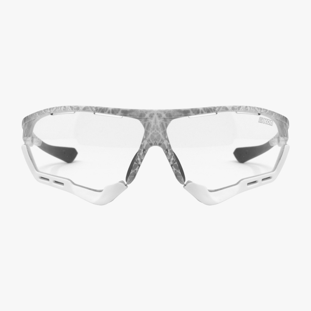 Scicon Sports | Aerocomfort Sport Cycling Performance Sunglasses - Frozen White / Photocromatic Blue - EY15130502