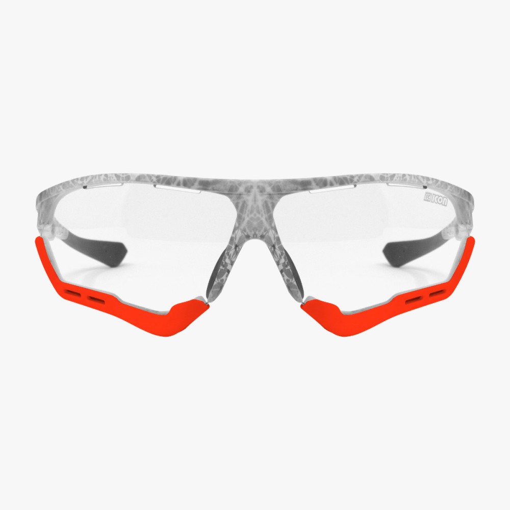 Scicon Sports | Aerocomfort Sport Cycling Performance Sunglasses - Frozen White / Photocromatic Red - EY15160503