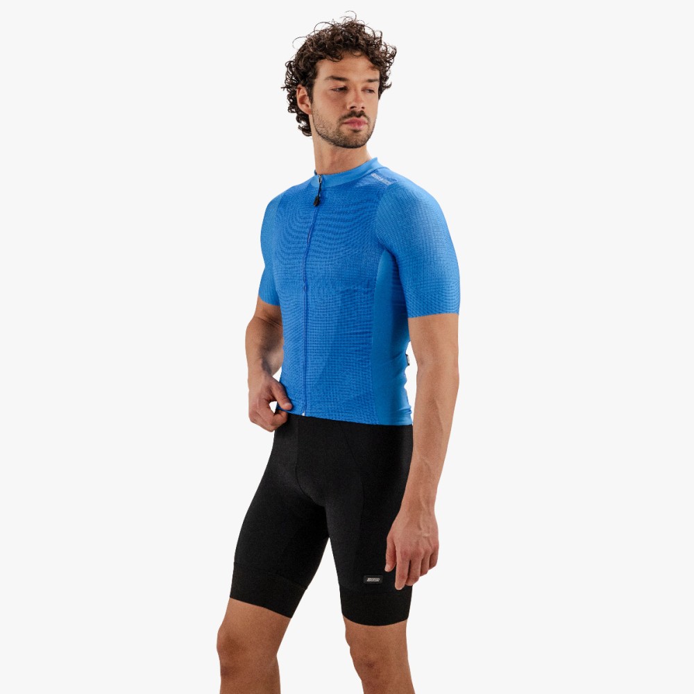 cycling jersey x over 9 5 summer short sleeve cyan scicon cj11009