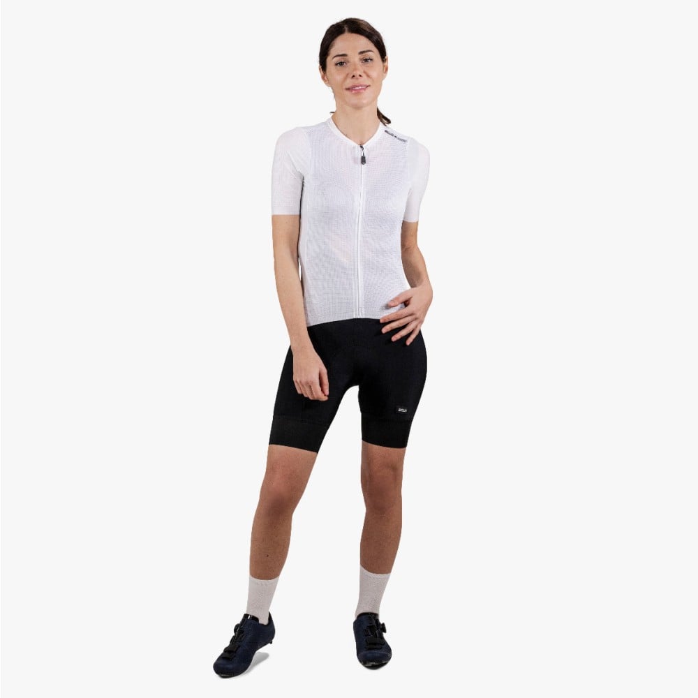 cjw11011 women cycling jersey x over 9 5 summer short sleeve white scicon 