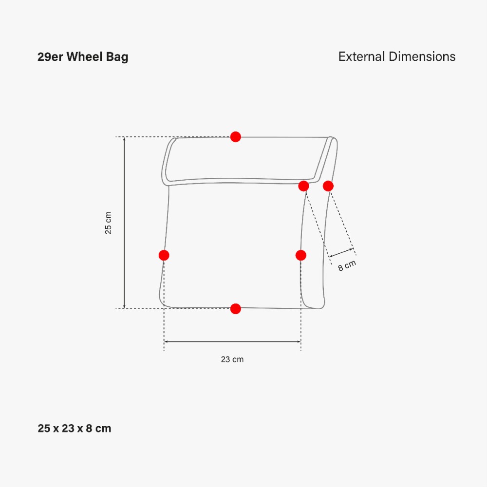 BORSA PORTA RUOTA SINGOLA DA MTB 29"