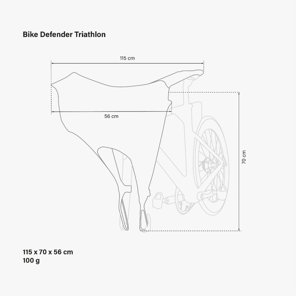 CUBIERTA DE BICI TECHO COCHE - TRIATHLON