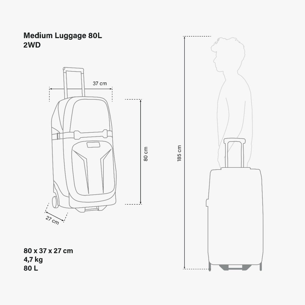 MEDIUM LUGGAGE 80L 2WD