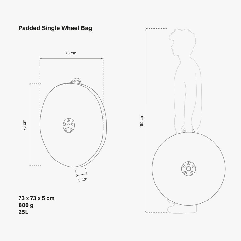 PADDED SINGLE WHEEL BAG 