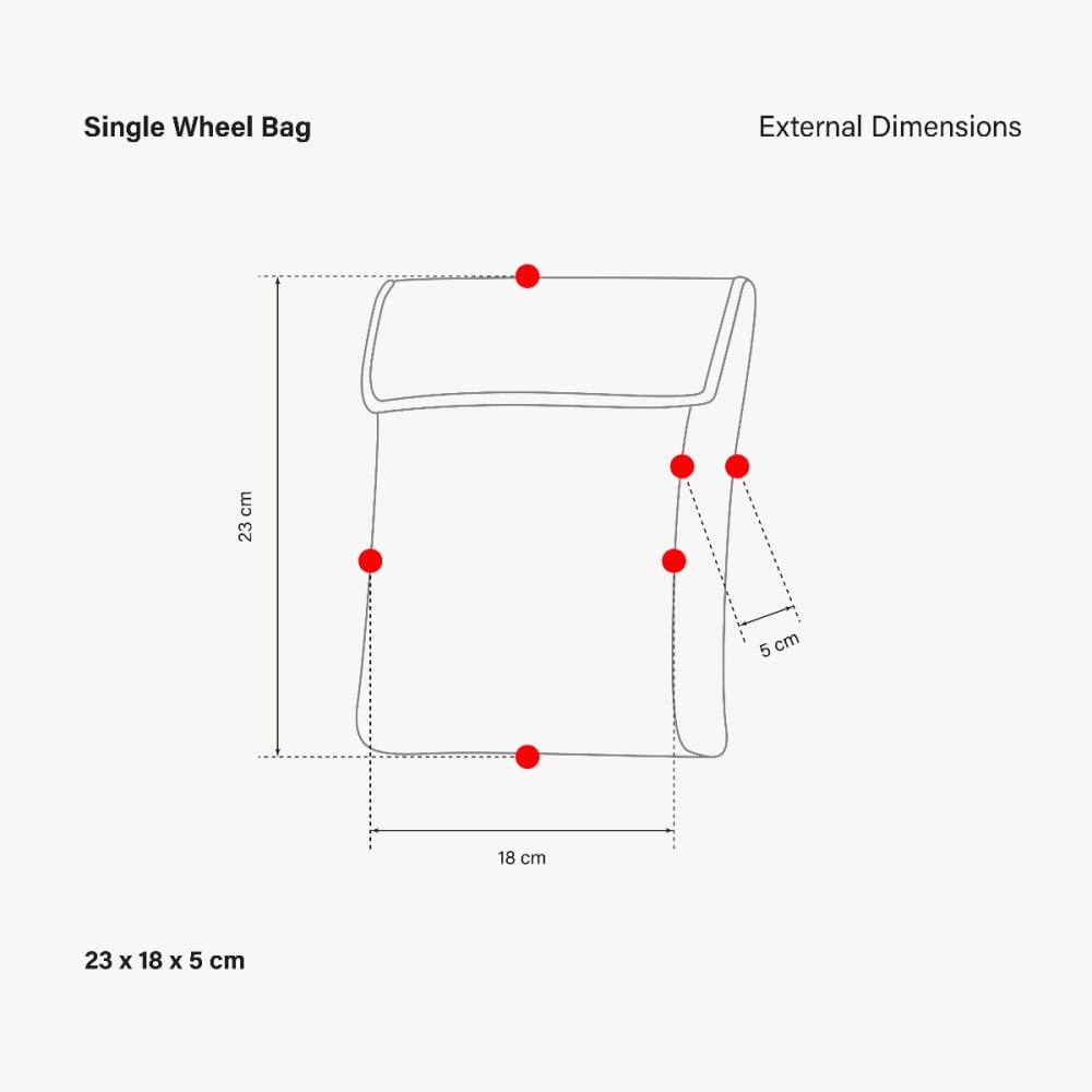 BOLSA PARA LLEVAR UNA RUEDA DE BICICLETA