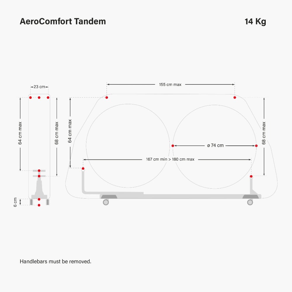 BOLSA PARA LLEVAR LA BICI TÁNDEM AEROCOMFORT