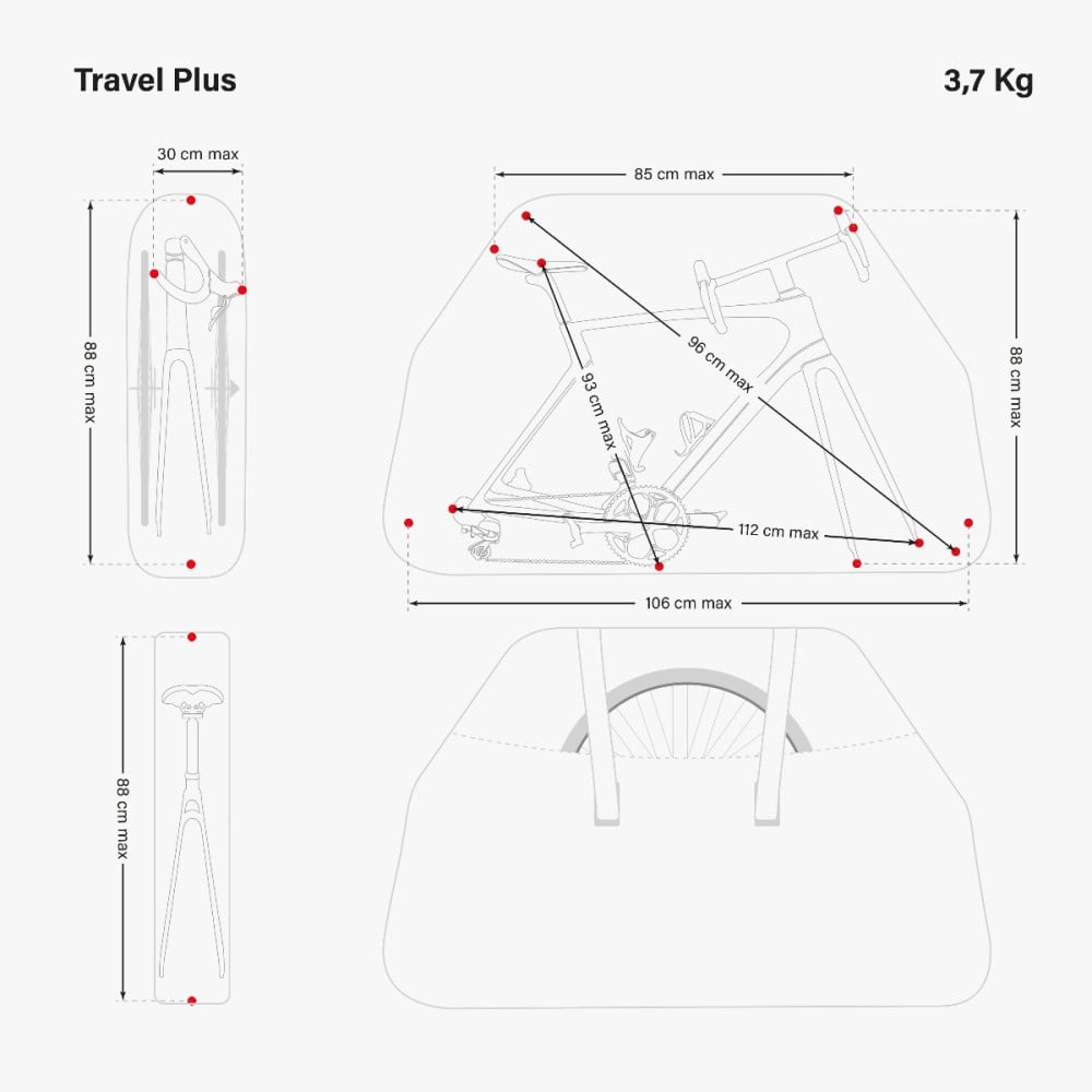 WEICHE FAHRRADTASCHE - TRAVEL PLUS