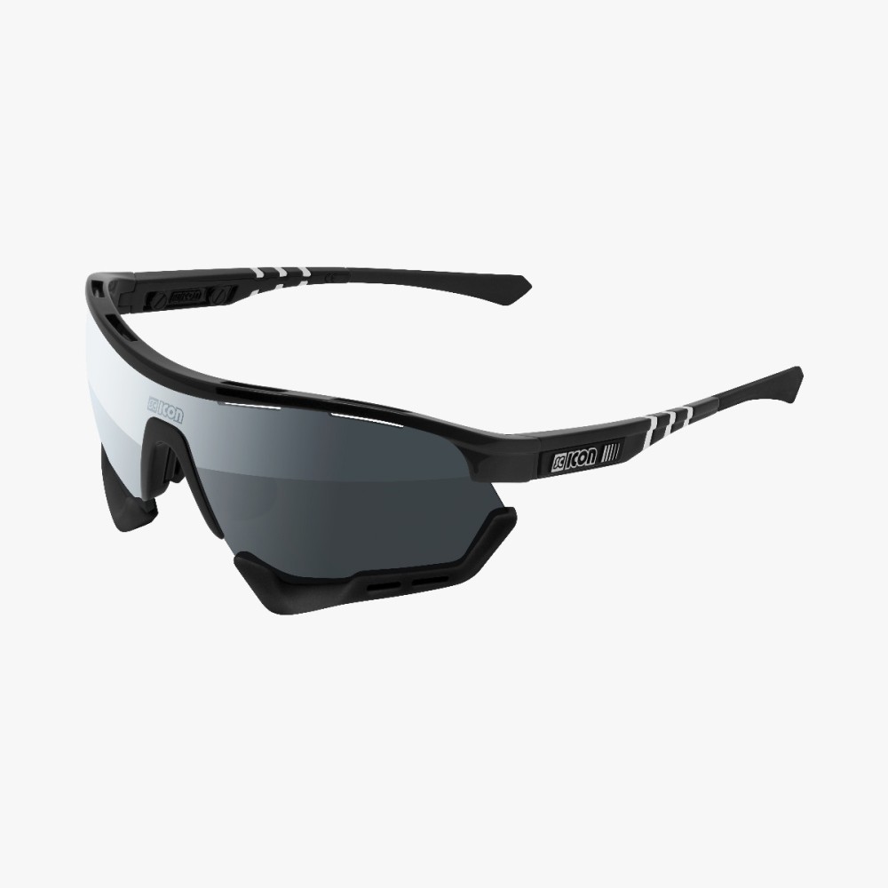 Scicon Sports | Aerotech Sport Cycling Performance Sunglasses - Black / Silver - EY13080205
