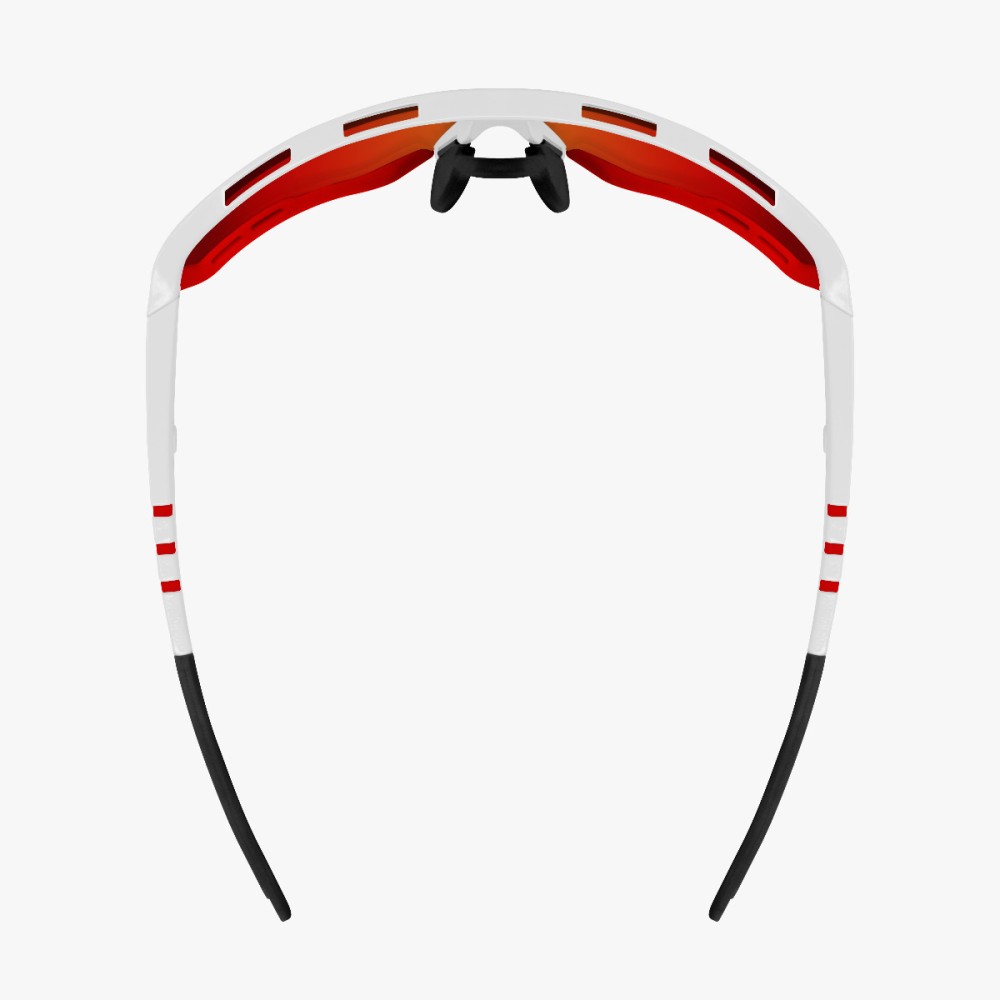 Scicon Sports | Aerotech Sport Cycling Performance Sunglasses - White Gloss / Photocromatic Red - EY13180205