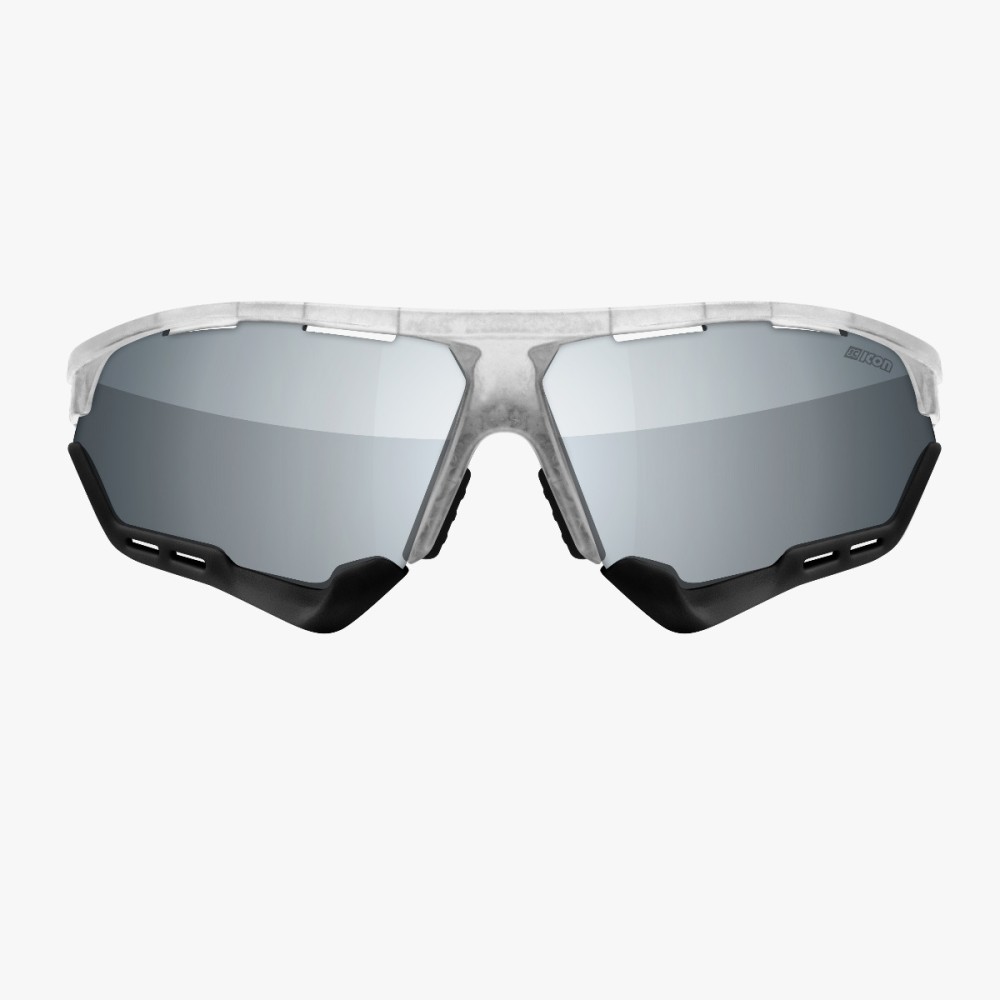 Scicon Sports | Aerocomfort Sport Cycling Performance Sunglasses - Frozen White / Silver - EY15080505
