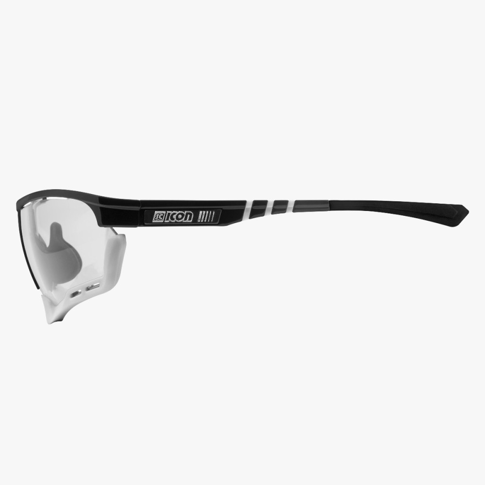 Scicon Sports | Aerocomfort Sport Cycling Performance Sunglasses - Black Gloss / Photocromatic Blue - EY15130202