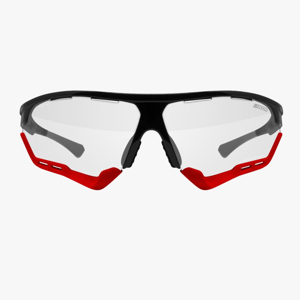 Scicon Sports | Aerocomfort Sport Cycling Performance Sunglasses - Black Gloss / Photocromatic Red - EY15160203
