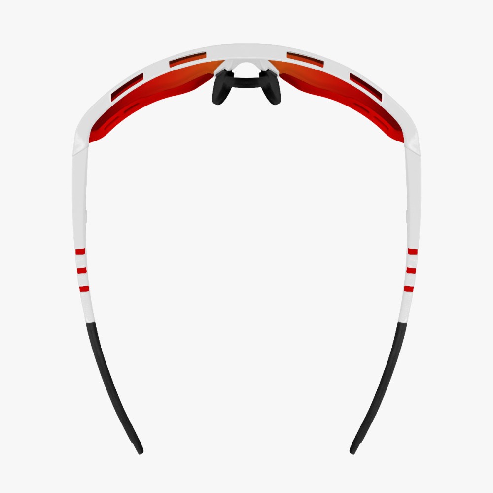 Scicon Sports | Aerocomfort Sport Cycling Performance Sunglasses - White Gloss / Photocromatic Red - EY15160403

