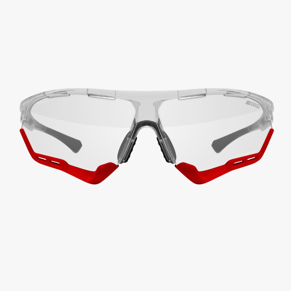 Scicon Sports | Aerocomfort Sport Cycling Performance Sunglasses - Crystal Gloss / Photocromatic Red - EY15160703
