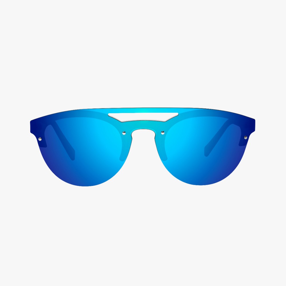 Scicon Sports | Cover Lifestyle Unisex Sunglasses - Frozen Frame, Blue Lens - EY160305