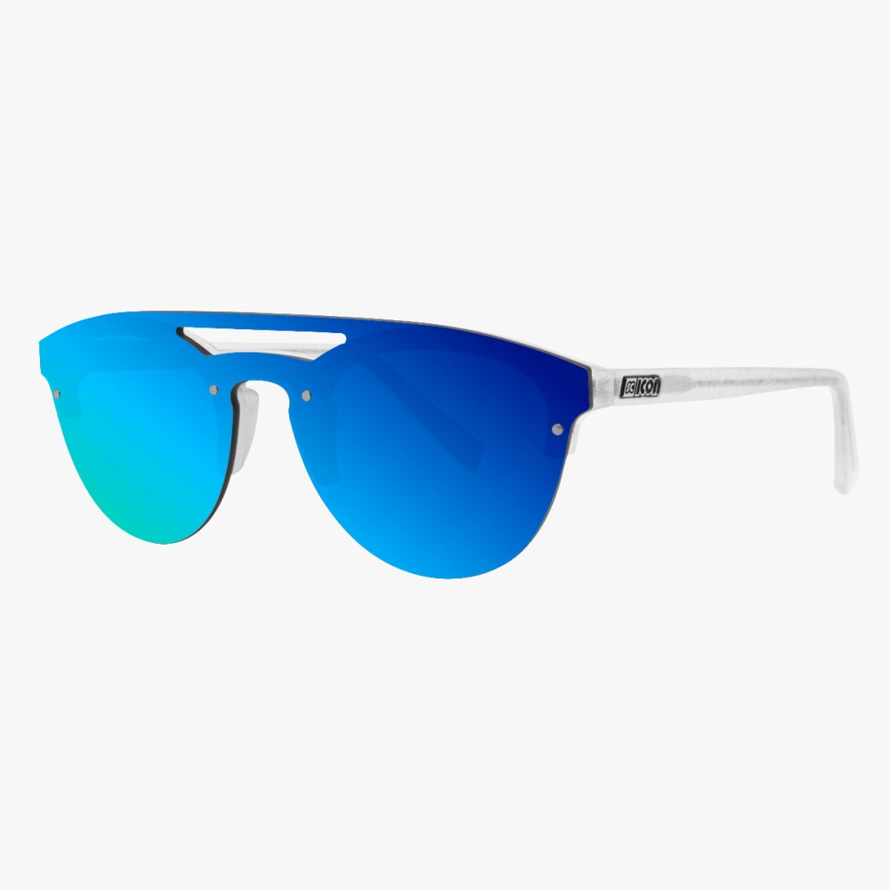 Scicon Sports | Cover Lifestyle Unisex Sunglasses - Frozen Frame, Blue Lens - EY160305