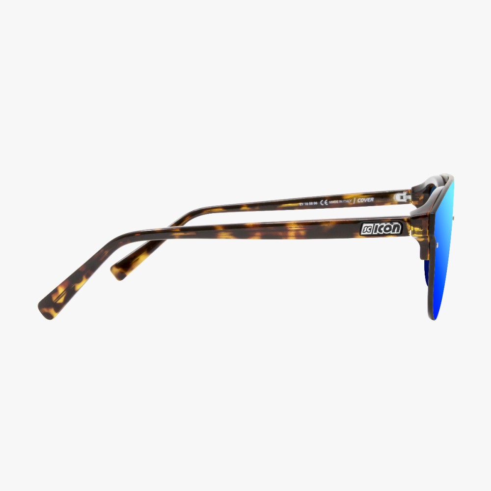 Scicon Sports | Cover Lifestyle Unisex Sunglasses - Demi Frame, Blue Lens - EY160306