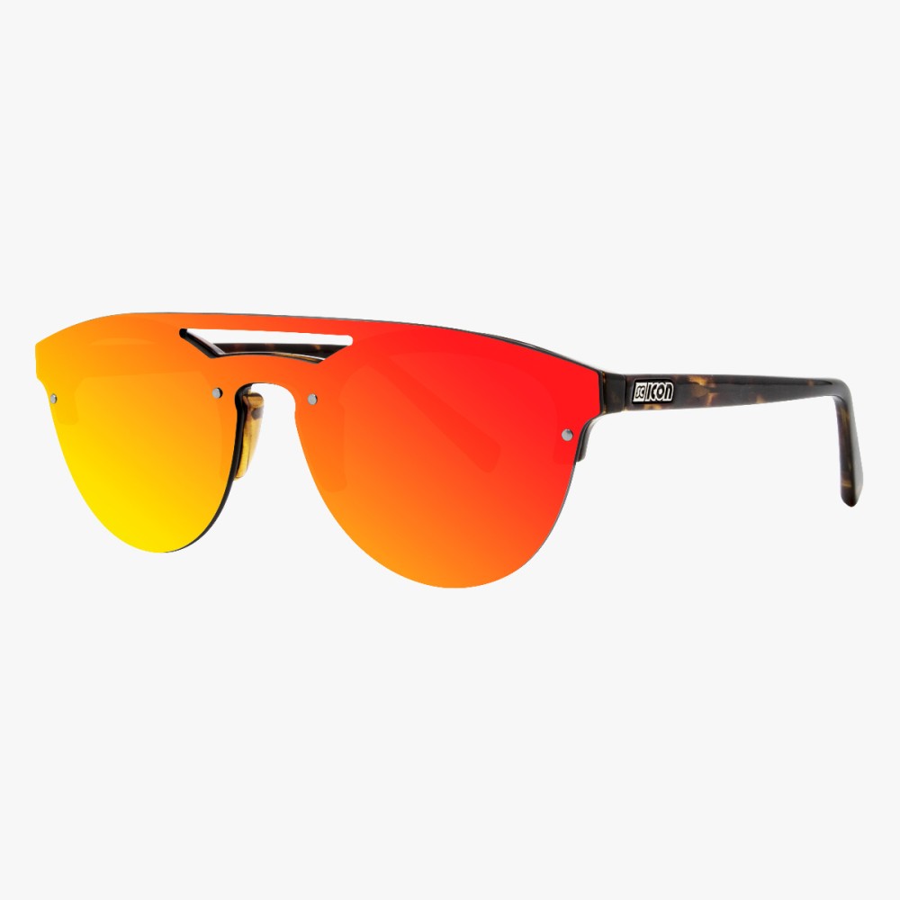 Scicon Sports | Cover Lifestyle Unisex Sunglasses - Demi Frame, Red Lens - EY160606