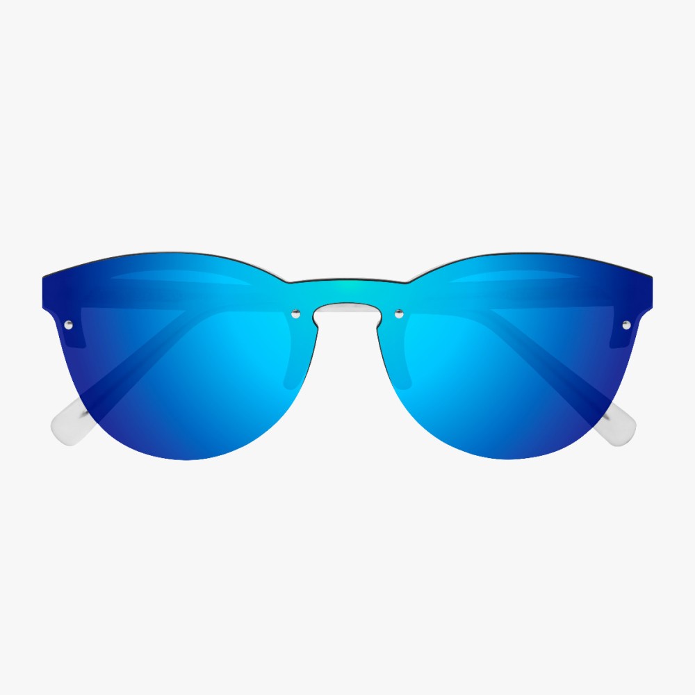 Scicon Sports | Protector Lifestyle Unisex Sunglasses - Frozen Frame, Blue Lens - EY170305