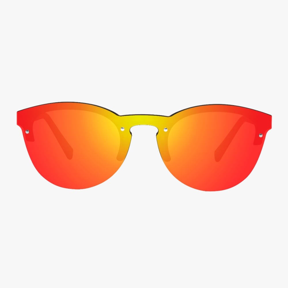 Scicon Sports | Protector Lifestyle Unisex Sunglasses - Demi Frame, Red Lens - EY170606