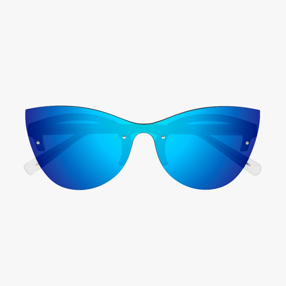 Scicon Sports | Phantom Lifestyle Women's Sunglasses - Frozen Frame, Blue Lens - EY180305