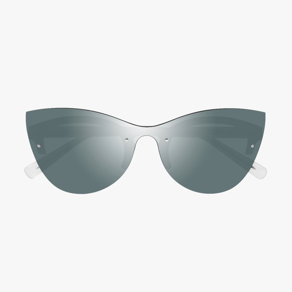 Scicon Sports | Phantom Lifestyle Women's Sunglasses - Frozen Frame, Silver Lens - EY180805