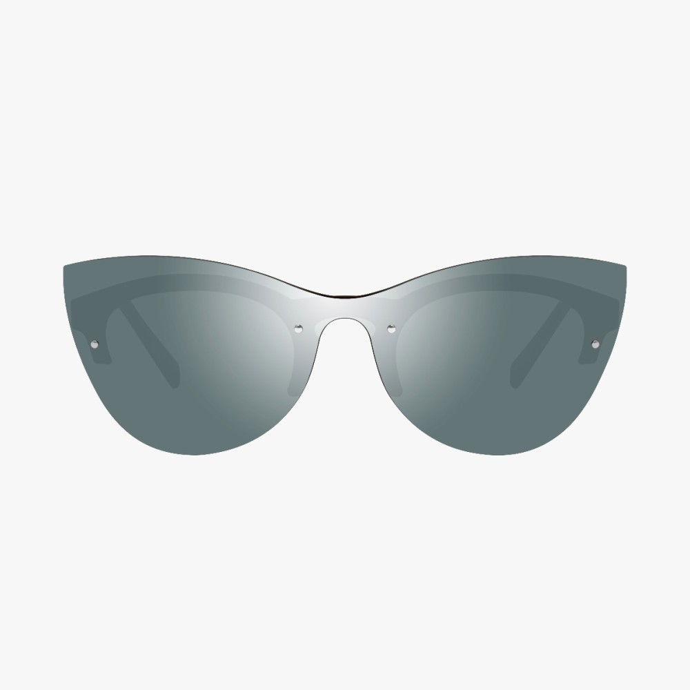 Scicon Sports | Phantom Lifestyle Women's Sunglasses - Demi Frame, Silver Lens - EY180806