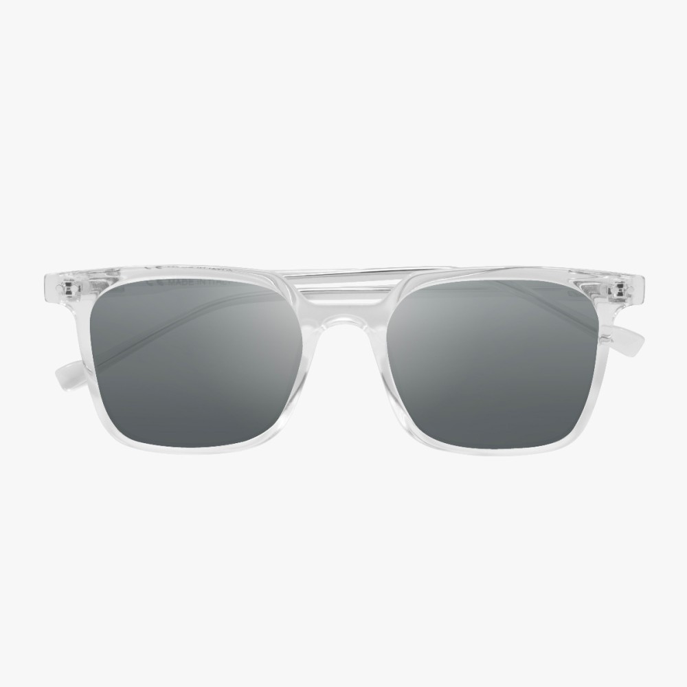 vertec crystal frame silver lens