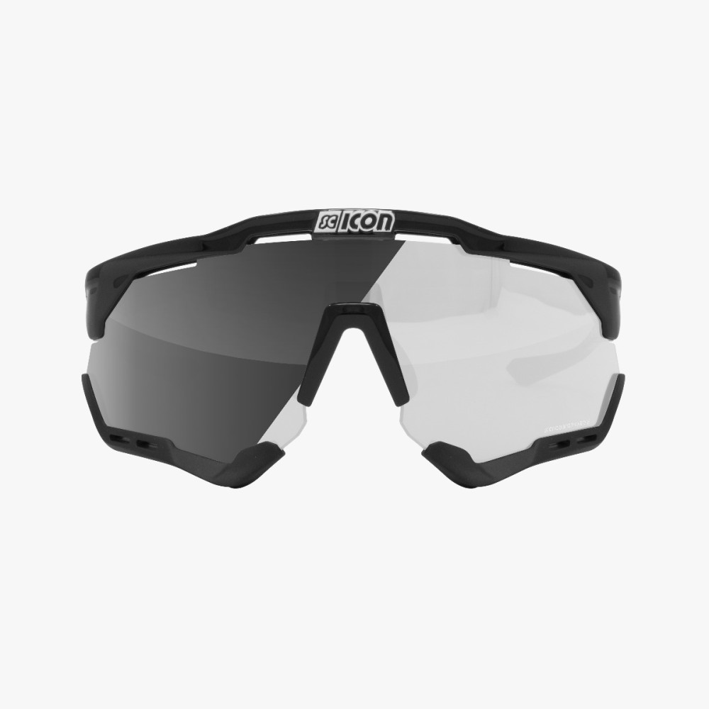 Scicon Sports | Aeroshade XL Cycling Sunglasses - Black Gloss / Photocromic Silver - EY25010201 